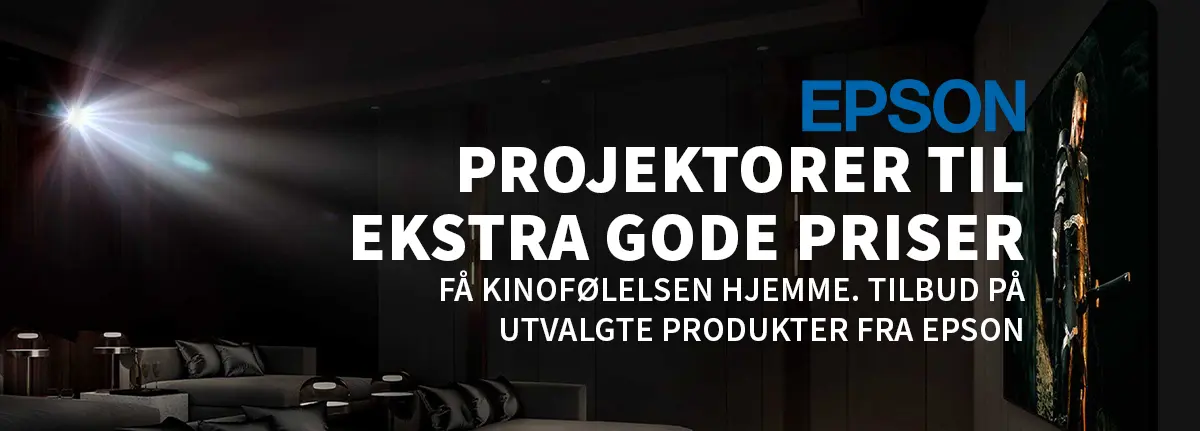 Gode priser på utvalgte projektorer fra Epson